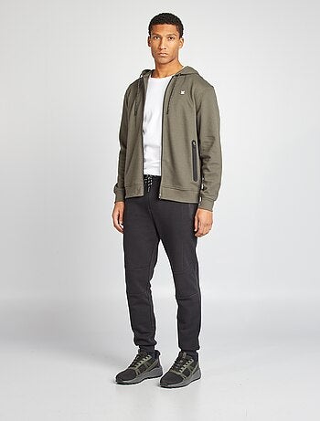 Sweatshirt com capuz em malha piqué