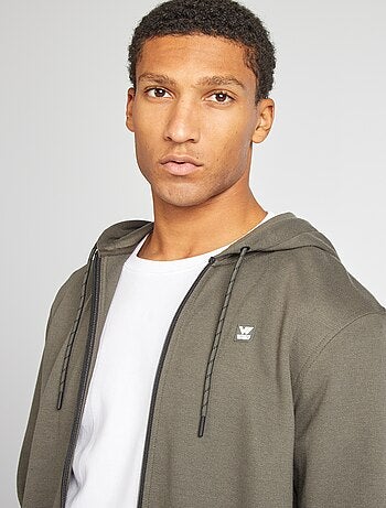 Sweatshirt com capuz em malha piqué