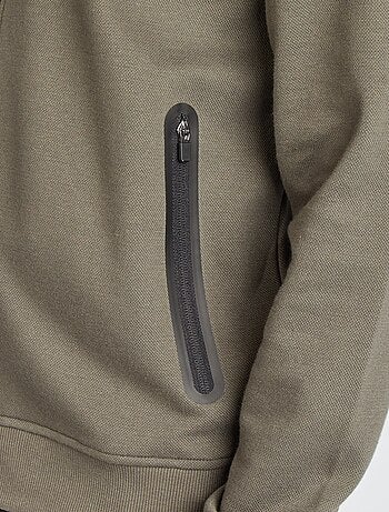 Sweatshirt com capuz em malha piqué