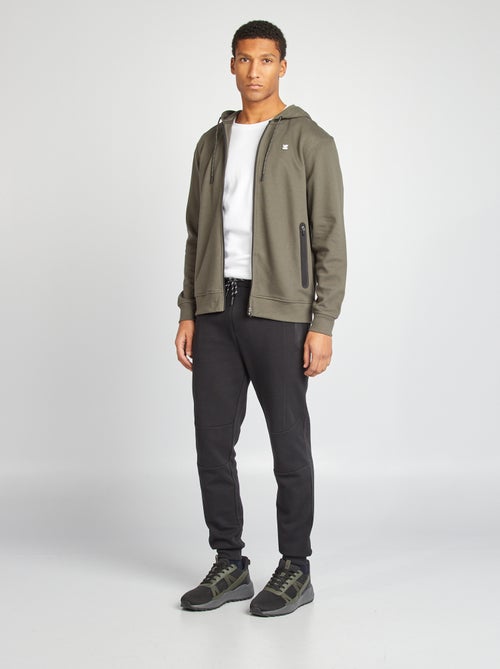 Sweatshirt com capuz em malha piqué - Kiabi
