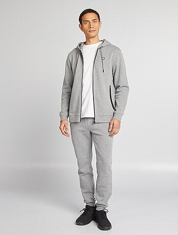 Sweatshirt com capuz em malha piqué
