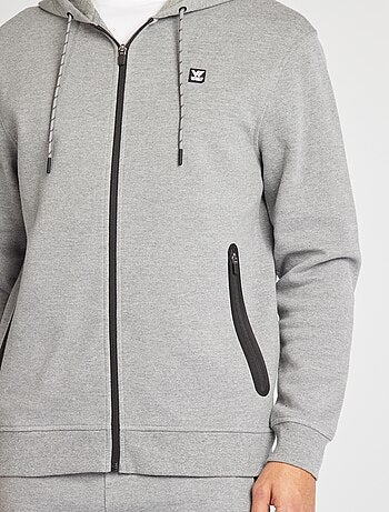 Sweatshirt com capuz em malha piqué