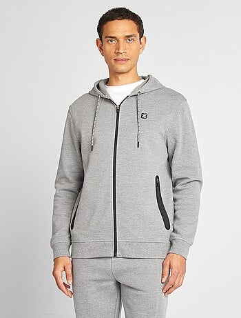 Sweatshirt com capuz em malha piqué