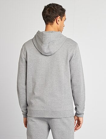Sweatshirt com capuz em malha piqué