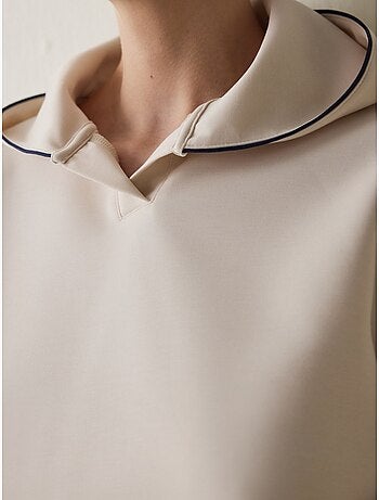 Sweatshirt com capuz em modal penti