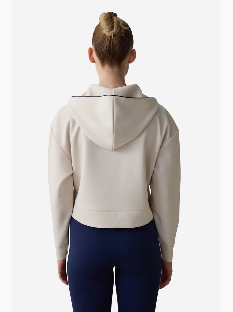 Sweatshirt com capuz em modal penti Bege-argila - Kiabi