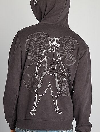 Sweatshirt com capuz em moletão 'Avatar, o último mestre do ar'