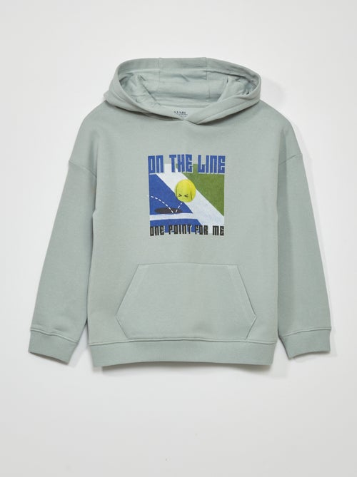 Sweatshirt com capuz em moletão - Kiabi