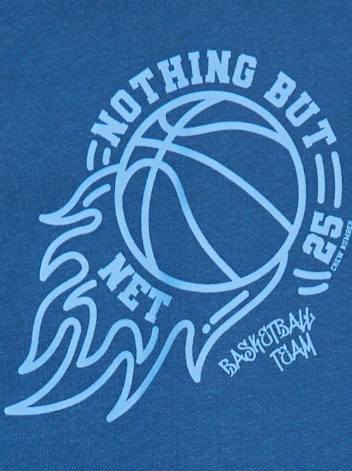 Sweatshirt com capuz em moletão - Kiabi