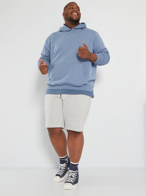 Sweatshirt com capuz em moletão - Kiabi