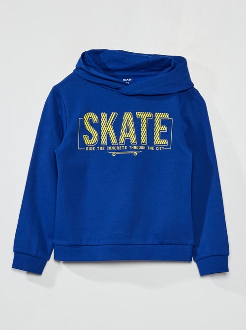 Sweatshirt com capuz em moletão - Kiabi