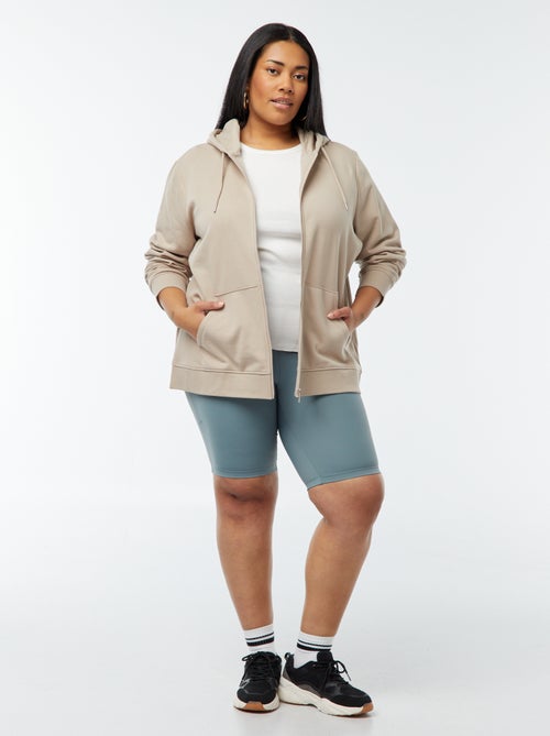 Sweatshirt com capuz em moletão - Kiabi