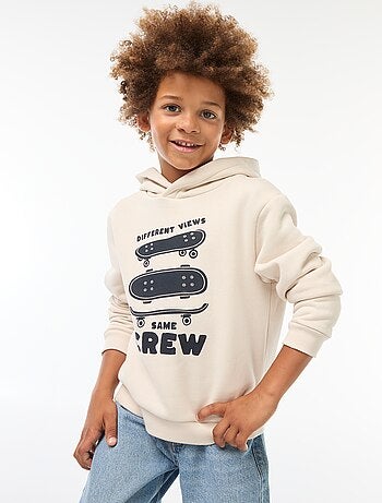 Sweatshirt com capuz em moletão