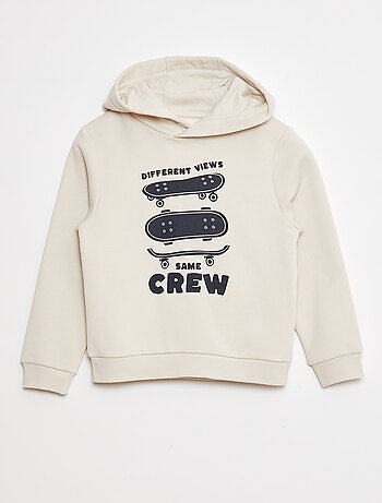 Sweatshirt com capuz em moletão