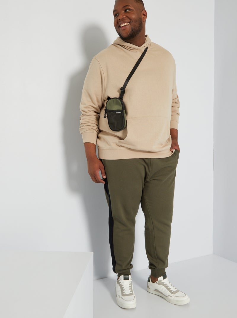 Sweatshirt com capuz em moletão bege - Kiabi