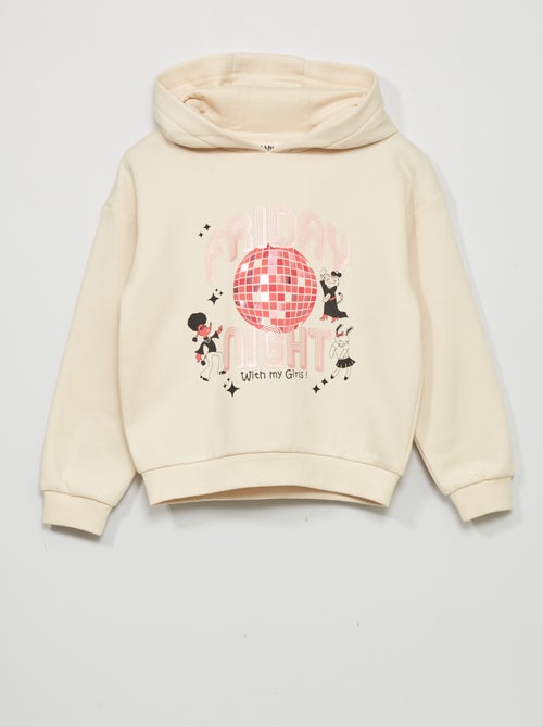 Sweatshirt com capuz em moletão - Kiabi