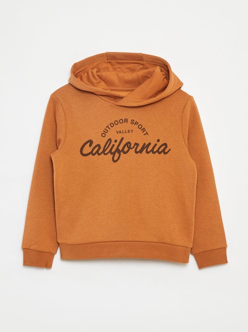 Sweatshirt com capuz em moletão - Kiabi