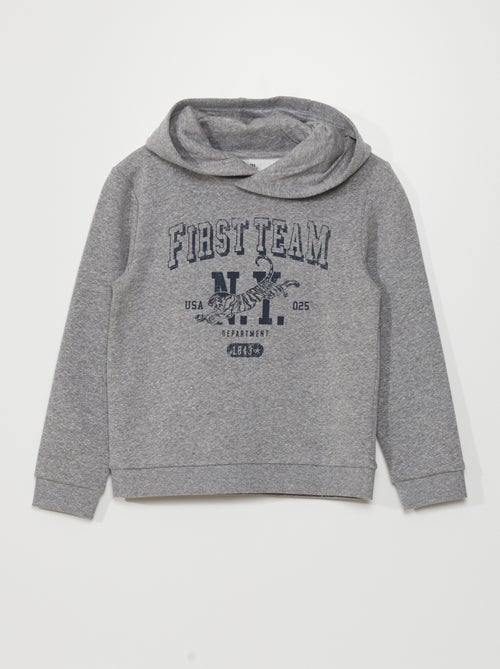 Sweatshirt com capuz em moletão - Kiabi