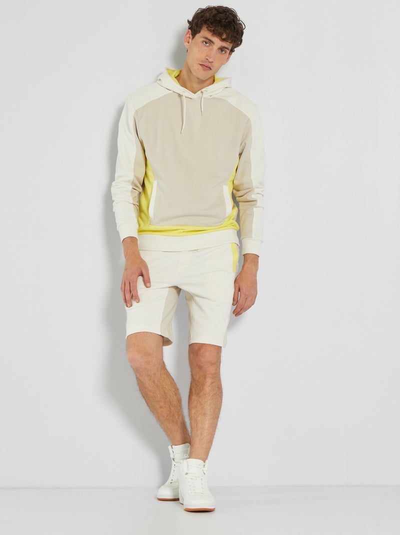 Sweatshirt com capuz em moletão CINZA - Kiabi
