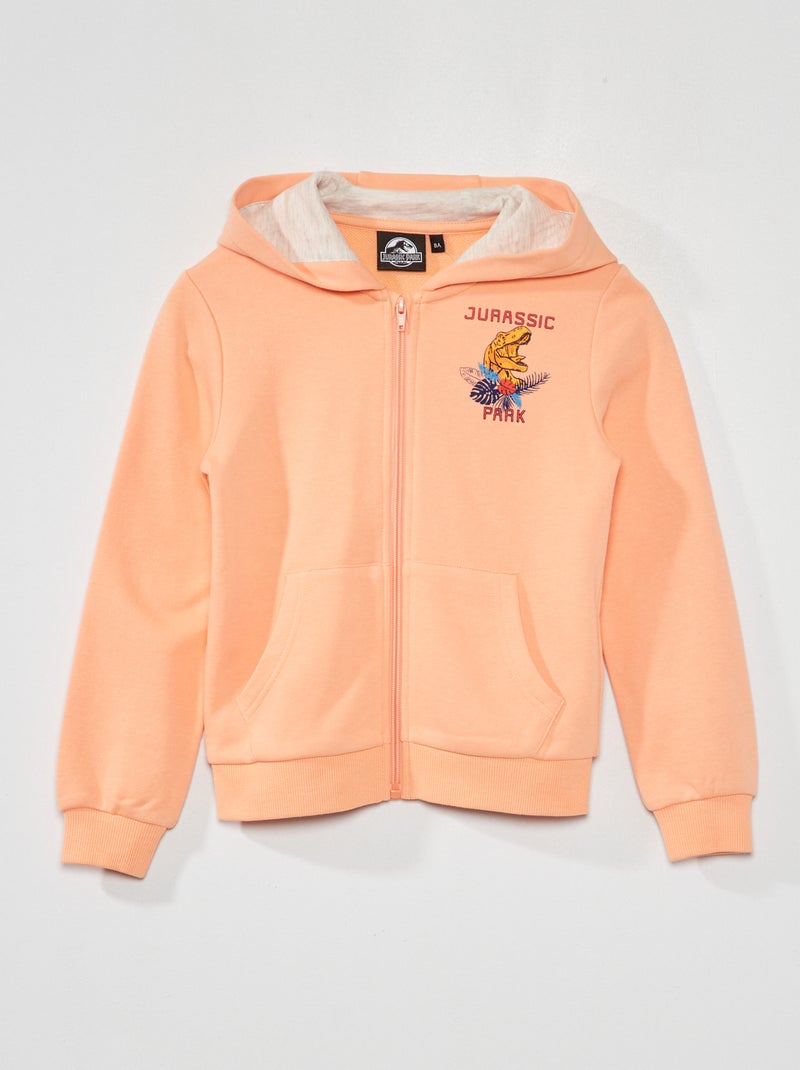 Sweatshirt com capuz em moletão 'Parque Jurássico' ROSA - Kiabi