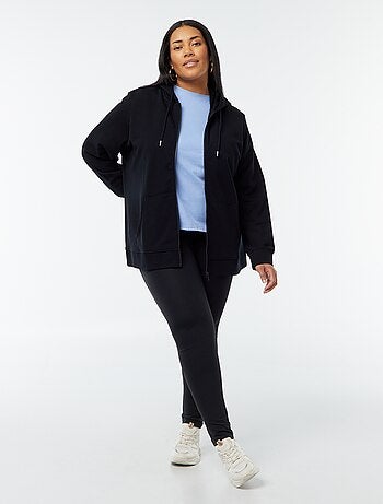 Sweatshirt com capuz em moletão