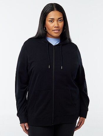 Sweatshirt com capuz em moletão