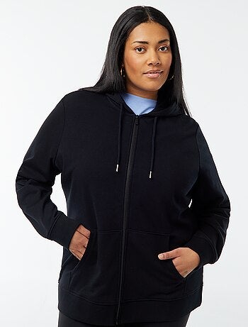 Sweatshirt com capuz em moletão