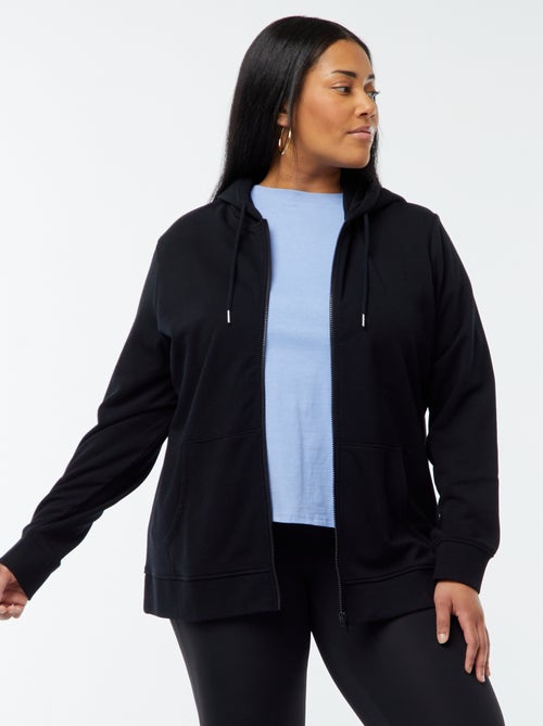Sweatshirt com capuz em moletão - Kiabi