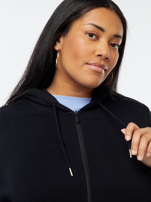 Sweatshirt com capuz em moletão - Kiabi