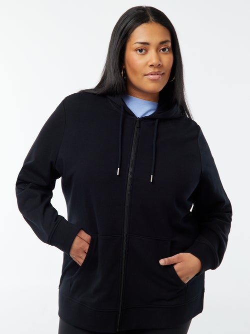 Sweatshirt com capuz em moletão - Kiabi