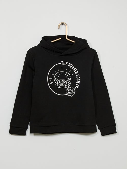 Sweatshirt com capuz em moletão - Kiabi