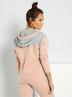 Sweatshirt com capuz em moletão quente - Kiabi