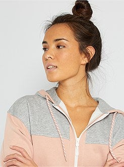 Sweatshirt com capuz em moletão quente - Kiabi
