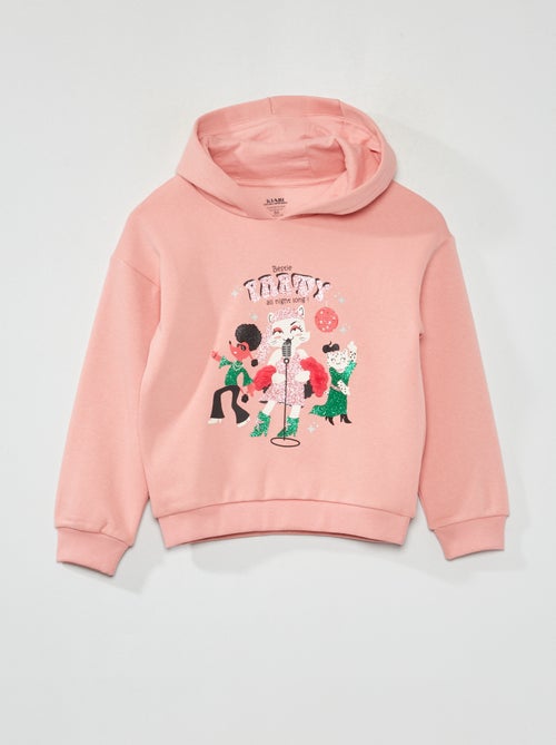 Sweatshirt com capuz em moletão - Kiabi