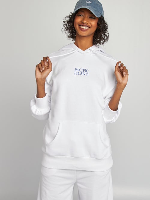 Sweatshirt com capuz em moletão 'USA' - Kiabi