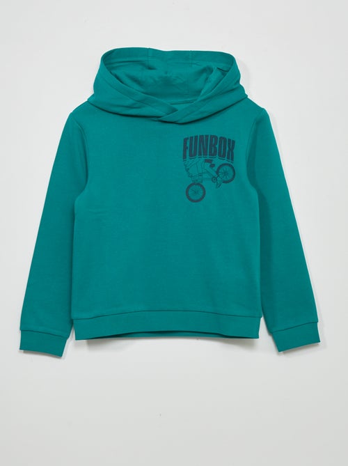Sweatshirt com capuz em moletão - Kiabi