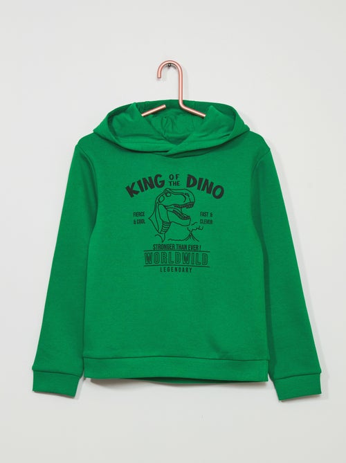 Sweatshirt com capuz em moletão - Kiabi