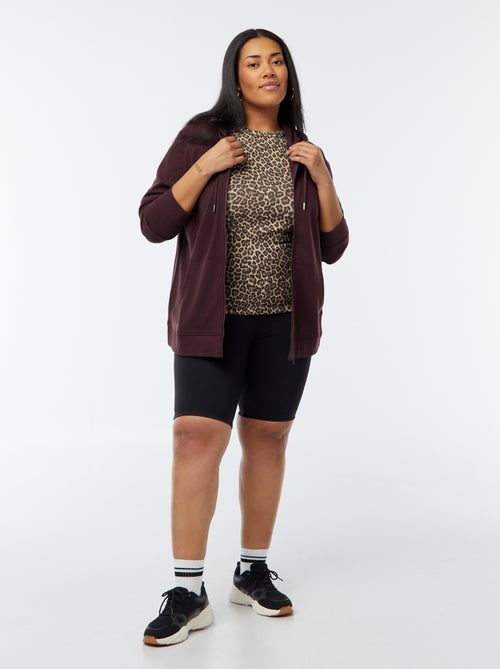 Sweatshirt com capuz em moletão - Kiabi