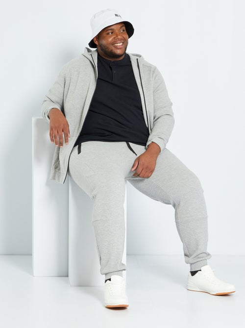 Sweatshirt com capuz em piqué - Kiabi