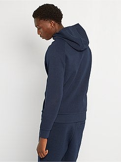 Sweatshirt com capuz em piqué de algodão - Kiabi