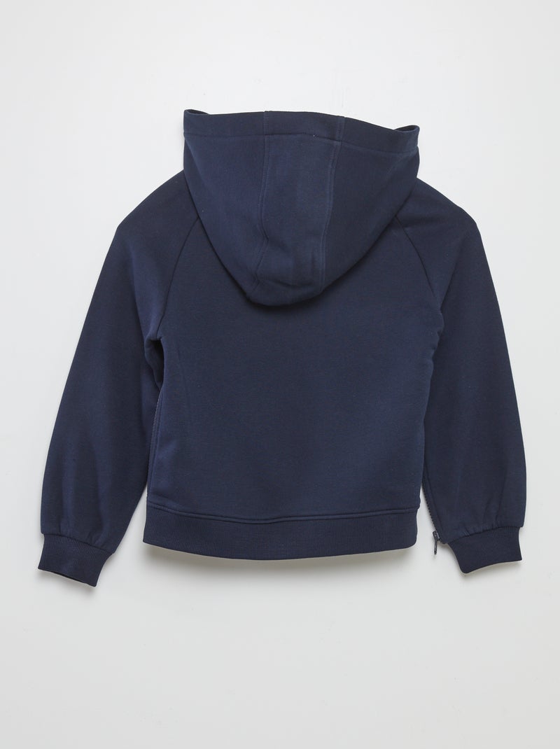 Sweatshirt com capuz estampada - So Easy AZUL - Kiabi