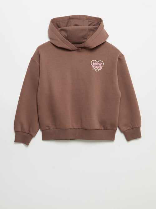 Sweatshirt com capuz estampada à frente e atrás - Kiabi Sweatshirt com capuz estampada à frente e atrás - Kiabi