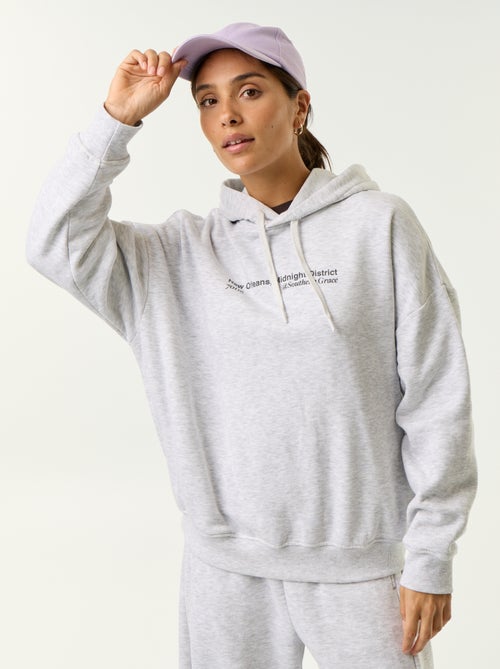 Sweatshirt com capuz estampada à frente e atrás - Kiabi Sweatshirt com capuz estampada à frente e atrás - Kiabi