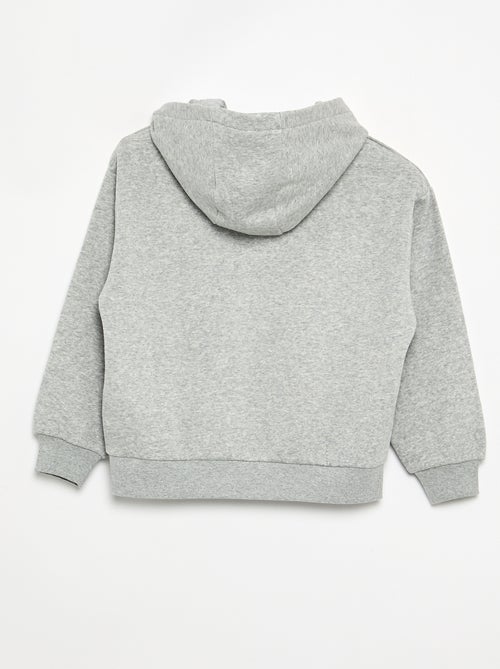 Sweatshirt com capuz estampada à frente e atrás - Kiabi