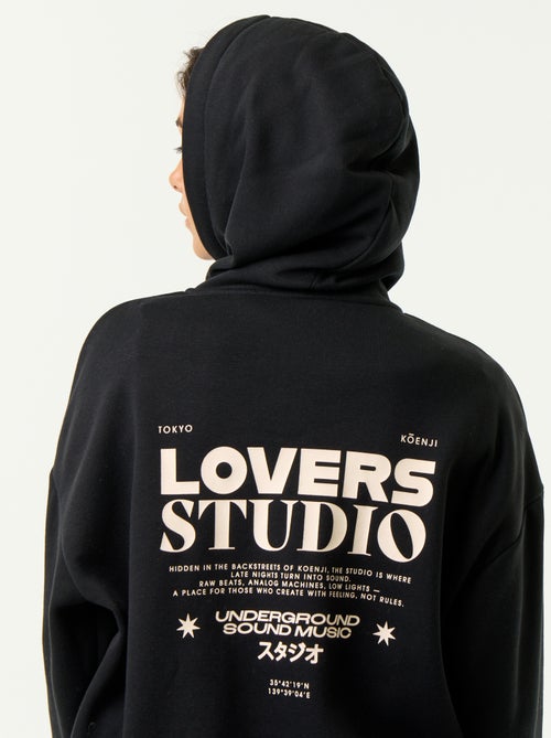 Sweatshirt com capuz estampada à frente e atrás - Kiabi Sweatshirt com capuz estampada à frente e atrás - Kiabi