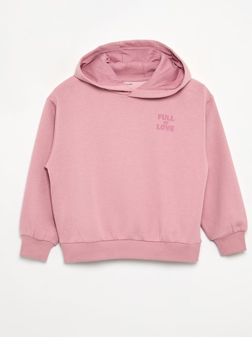 Sweatshirt com capuz estampada à frente e atrás - Kiabi Sweatshirt com capuz estampada à frente e atrás - Kiabi