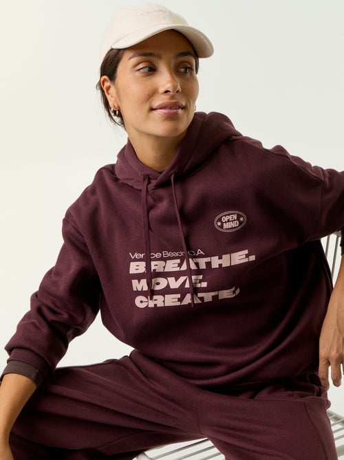 Sweatshirt com capuz estampada à frente e atrás - Kiabi Sweatshirt com capuz estampada à frente e atrás - Kiabi