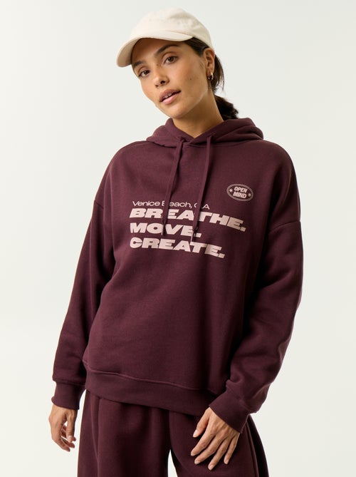 Sweatshirt com capuz estampada à frente e atrás - Kiabi Sweatshirt com capuz estampada à frente e atrás - Kiabi