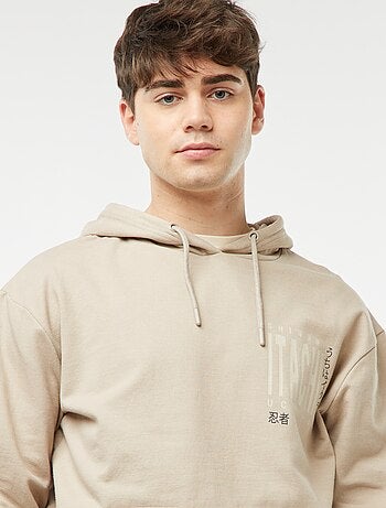 Sweatshirt com capuz estampada 'Naruto'
