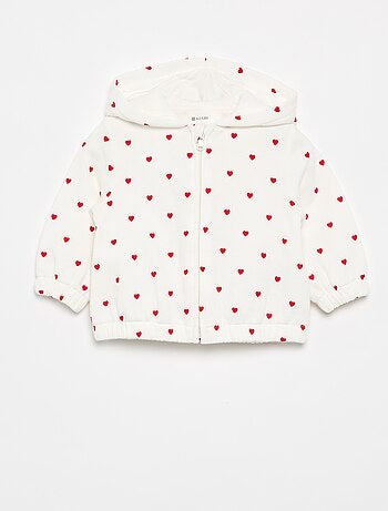 Sweatshirt com capuz estampado
